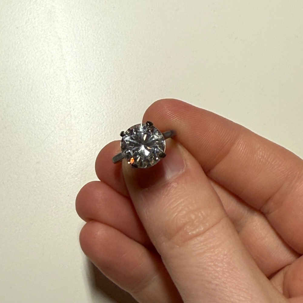 Silver Diamond Ring